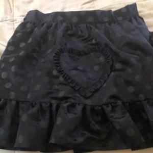 Little black mini skirt